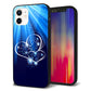 iPhone 12 強化ガラス＆TPUスマホケース ガラプリ【702 スイミングハート】