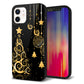 iPhone 12 強化ガラス＆TPUスマホケース ガラプリ【721 その他のカラークリスマスツリー】