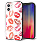 iPhone 12 強化ガラス＆TPUスマホケース ガラプリ【734 キスkissキス】