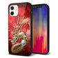 iPhone 12 強化ガラス＆TPUスマホケース ガラプリ【1004 桜と龍】