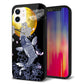 iPhone 12 強化ガラス＆TPUスマホケース ガラプリ【1030 月と鯉】