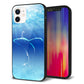 iPhone 12 強化ガラス＆TPUスマホケース ガラプリ【1047 海の守り神くじら】