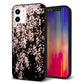 iPhone 12 強化ガラス＆TPUスマホケース ガラプリ【1244 しだれ桜】