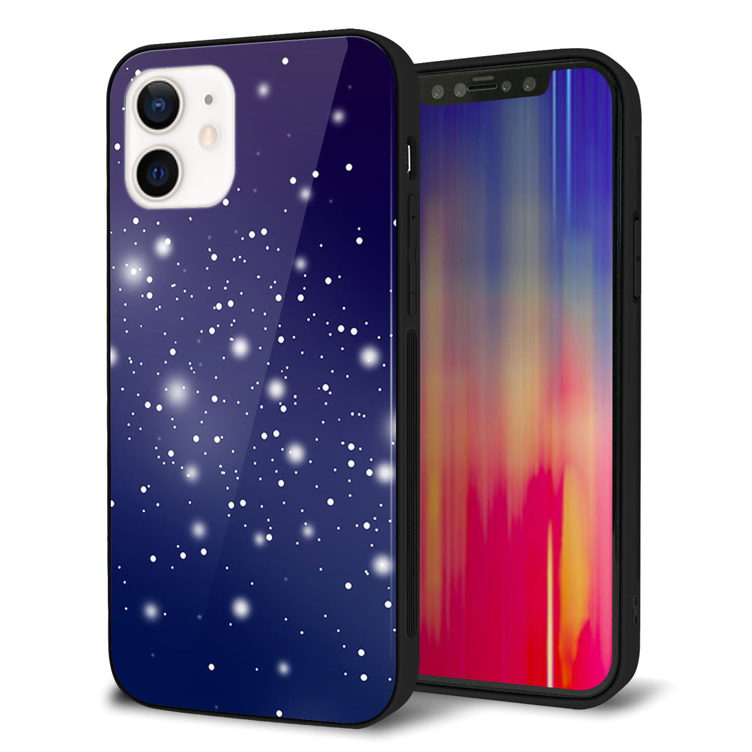 iPhone 12 強化ガラス＆TPUスマホケース ガラプリ【1271 天空の川】