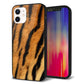 iPhone 12 強化ガラス＆TPUスマホケース ガラプリ【EK847 虎柄】