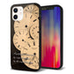 iPhone 12 強化ガラス＆TPUスマホケース ガラプリ【KM874 時計】