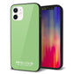 iPhone 12 強化ガラス＆TPUスマホケース ガラプリ【KM898 パステルカラー(パステルグリーン)】