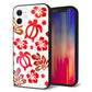 iPhone 12 強化ガラス＆TPUスマホケース ガラプリ【SC881 ハワイアンアロハホヌ（レッド）】