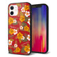 iPhone 12 強化ガラス＆TPUスマホケース ガラプリ【SC885 ハワイアンアロハレトロ（レッド）】
