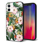 iPhone 12 強化ガラス＆TPUスマホケース ガラプリ【SC895 ボタニカル フォレスト】