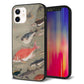 iPhone 12 強化ガラス＆TPUスマホケース ガラプリ【TA007 群魚】