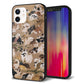 iPhone 12 強化ガラス＆TPUスマホケース ガラプリ【TA008 百犬】