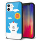 iPhone 12 強化ガラス＆TPUスマホケース ガラプリ【TA017 夏くま】