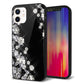 iPhone 12 強化ガラス＆TPUスマホケース ガラプリ【VA871 ダイヤモンドフレーム】