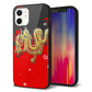iPhone 12 強化ガラス＆TPUスマホケース ガラプリ【YC901 和竜02】
