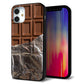 iPhone 12 mini 強化ガラス＆TPUスマホケース ガラプリ【451 板チョコ】