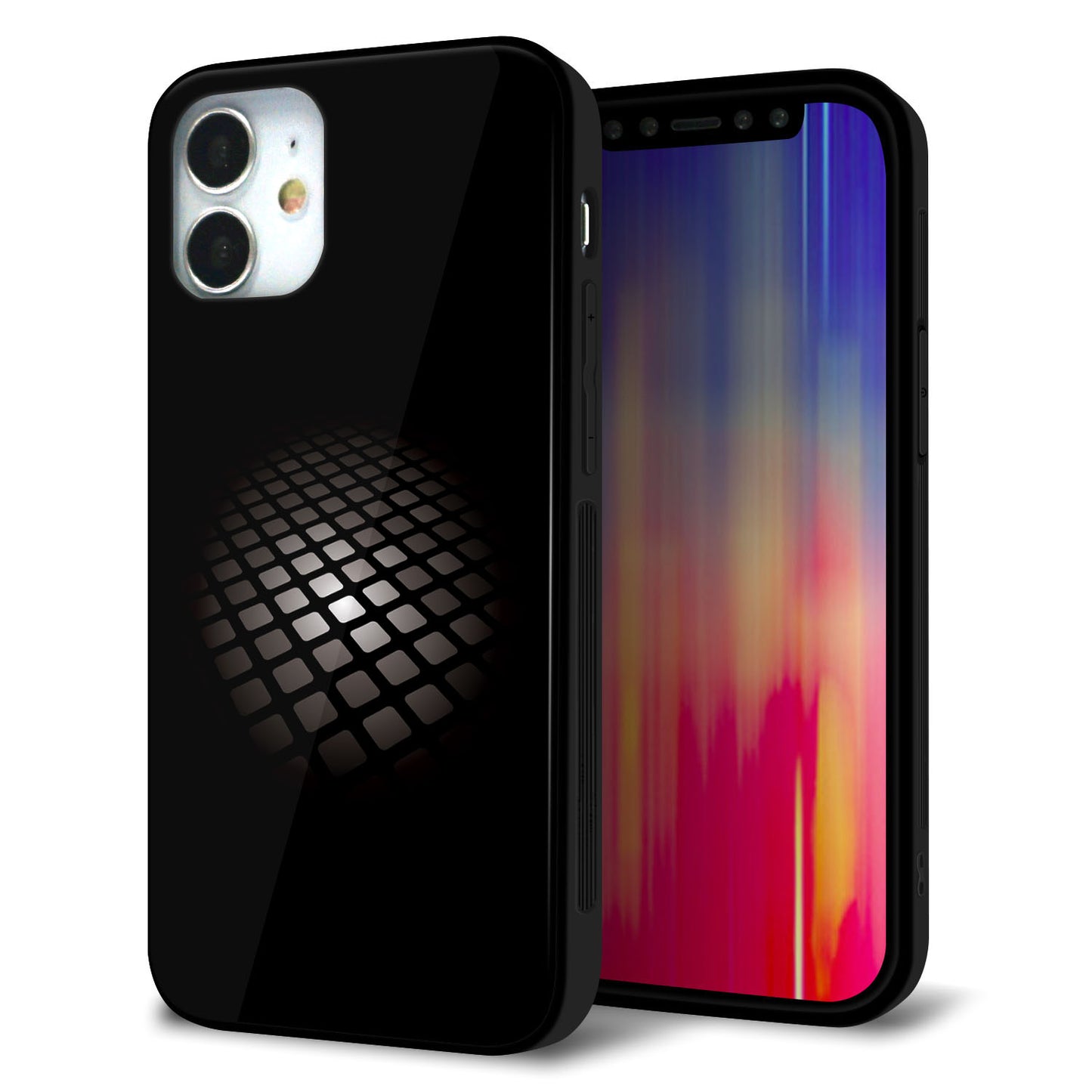iPhone 12 mini 強化ガラス＆TPUスマホケース ガラプリ【607 サイエンスコア】