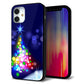 iPhone 12 mini 強化ガラス＆TPUスマホケース ガラプリ【720 白銀のクリスマスツリー】