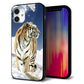 iPhone 12 mini 強化ガラス＆TPUスマホケース ガラプリ【793 雪山の虎】