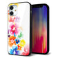 iPhone 12 mini 強化ガラス＆TPUスマホケース ガラプリ【1209 光と花】