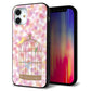 iPhone 12 mini 強化ガラス＆TPUスマホケース ガラプリ【KM882 鳥かご】