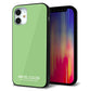 iPhone 12 mini 強化ガラス＆TPUスマホケース ガラプリ【KM898 パステルカラー(パステルグリーン)】