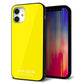 iPhone 12 mini 強化ガラス＆TPUスマホケース ガラプリ【KM904 ポップカラー(イエロー)】