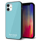 iPhone 12 mini 強化ガラス＆TPUスマホケース ガラプリ【KM905 ポップカラー(エメラルドブルー)】
