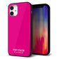iPhone 12 mini 強化ガラス＆TPUスマホケース ガラプリ【KM910 ポップカラー(ピンク)】