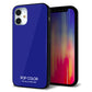 iPhone 12 mini 強化ガラス＆TPUスマホケース ガラプリ【KM912 ポップカラー(ブルー)】