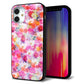 iPhone 12 mini 強化ガラス＆TPUスマホケース ガラプリ【SC874 リバティプリント プレスドフラワー（ピンク）】