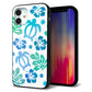 iPhone 12 mini 強化ガラス＆TPUスマホケース ガラプリ【SC880 ハワイアンアロハホヌ（ブルー）】
