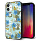 iPhone 12 mini 強化ガラス＆TPUスマホケース ガラプリ【SC883 ハワイアンアロハレトロ（ブルー）】