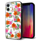 iPhone 12 mini 強化ガラス＆TPUスマホケース ガラプリ【SC884 ハワイアンアロハレトロ（ホワイト）】
