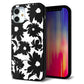 iPhone 12 mini 強化ガラス＆TPUスマホケース ガラプリ【SC916 花柄モノトーン 05】