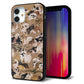 iPhone 12 mini 強化ガラス＆TPUスマホケース ガラプリ【TA008 百犬】