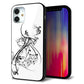 iPhone 12 mini 強化ガラス＆TPUスマホケース ガラプリ【VA832 パンサーと美女】