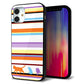 iPhone 12 mini 強化ガラス＆TPUスマホケース ガラプリ【YA887 ストライプネコ01】