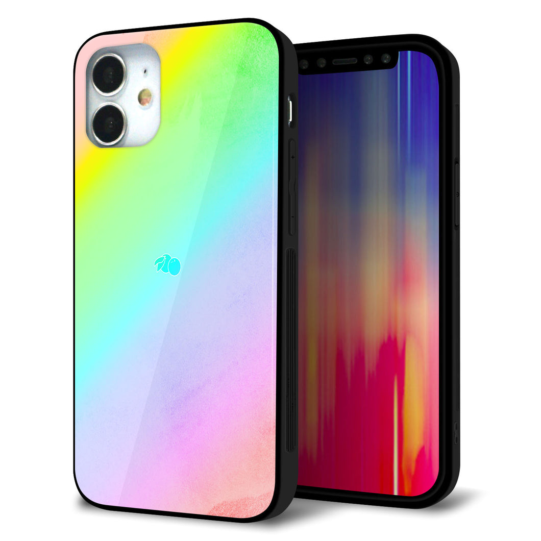 iPhone 12 mini 強化ガラス＆TPUスマホケース ガラプリ【YJ287 デザイン】
