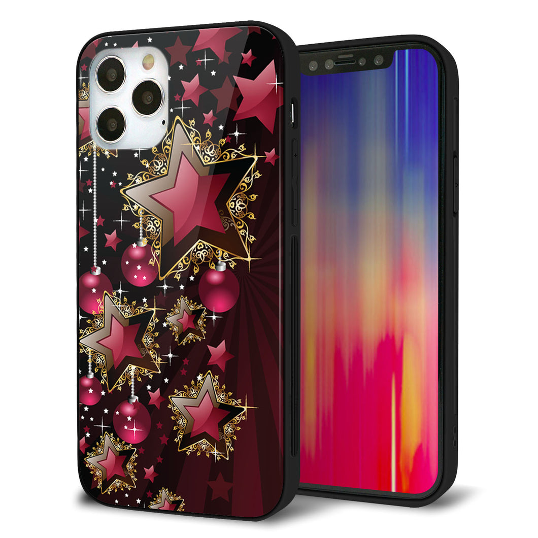 iPhone 12 Pro 強化ガラス＆TPUスマホケース ガラプリ【434 星の壁】