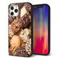 iPhone 12 Pro 強化ガラス＆TPUスマホケース ガラプリ【442 クッキー mix】
