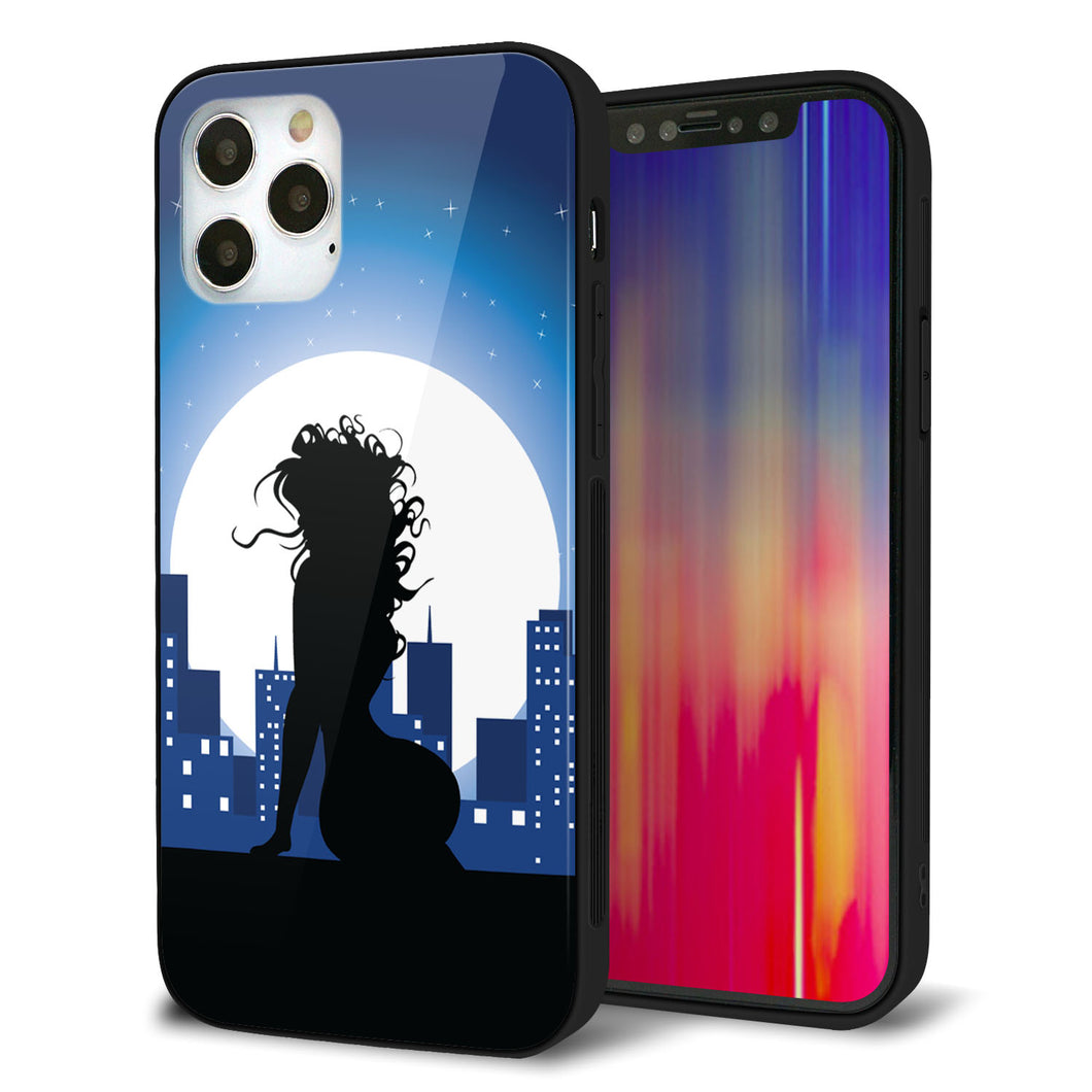 iPhone 12 Pro 強化ガラス＆TPUスマホケース ガラプリ【482 夜の窓辺】