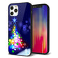 iPhone 12 Pro 強化ガラス＆TPUスマホケース ガラプリ【720 白銀のクリスマスツリー】