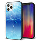 iPhone 12 Pro 強化ガラス＆TPUスマホケース ガラプリ【1047 海の守り神くじら】