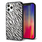 iPhone 12 Pro 強化ガラス＆TPUスマホケース ガラプリ【1057 デザインゼブラ（GL）】