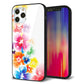 iPhone 12 Pro 強化ガラス＆TPUスマホケース ガラプリ【1209 光と花】
