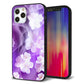 iPhone 12 Pro 強化ガラス＆TPUスマホケース ガラプリ【1211 桜とパープルの風】