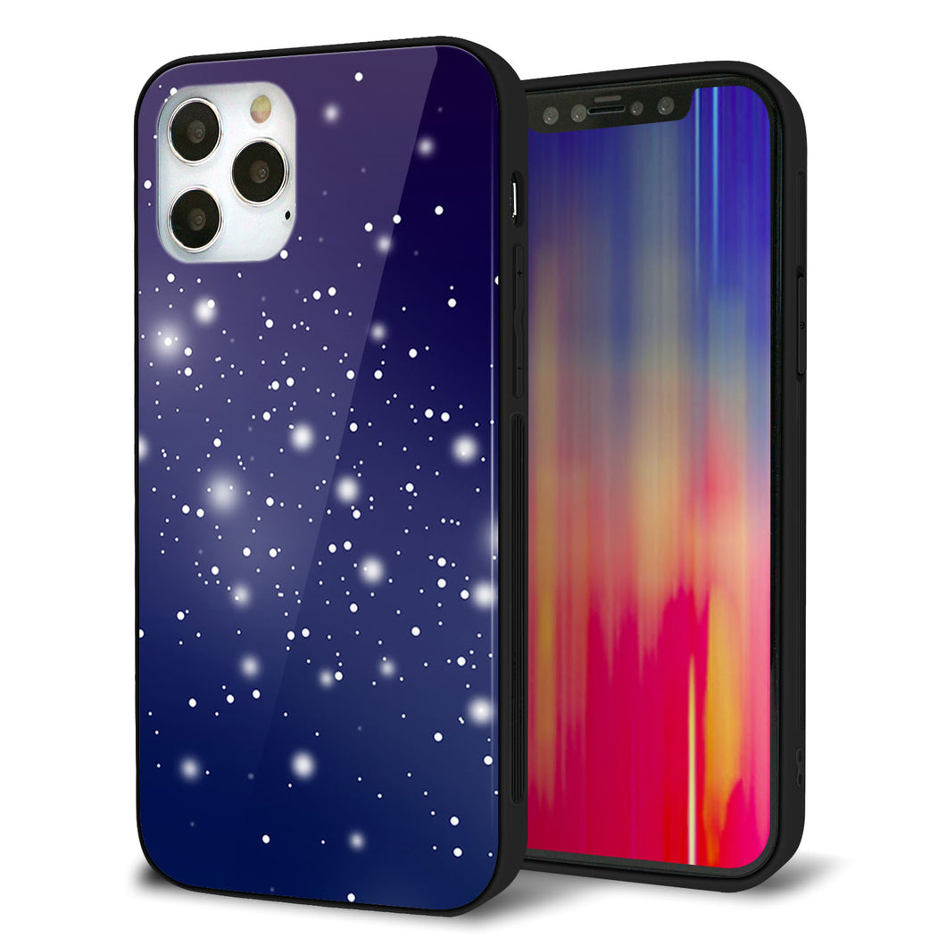 iPhone 12 Pro 強化ガラス＆TPUスマホケース ガラプリ【1271 天空の川】