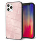 iPhone 12 Pro 強化ガラス＆TPUスマホケース ガラプリ【1340 かくれハート（桜色）】