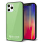 iPhone 12 Pro 強化ガラス＆TPUスマホケース ガラプリ【KM898 パステルカラー(パステルグリーン)】